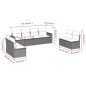 vidaXL 8-tlg. Garten-Sofagarnitur mit Kissen Braun Poly Rattan vidaXL 8-tlg. Garten-Sofagarnitur mit Kissen Braun Poly Rattan