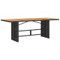 vidaXL 7-tlg. Garten-Essgruppe mit Kissen Schwarz Poly Rattan vidaXL 7-tlg. Garten-Essgruppe mit Kissen Schwarz Poly Rattan