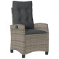 vidaXL 7-tlg. Garten-Essgruppe mit Kissen Grau Poly Rattan vidaXL 7-tlg. Garten-Essgruppe mit Kissen Grau Poly Rattan