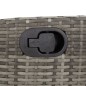 vidaXL 7-tlg. Garten-Essgruppe mit Kissen Grau Poly Rattan vidaXL 7-tlg. Garten-Essgruppe mit Kissen Grau Poly Rattan
