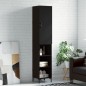 vidaXL Highboard Schwarz 34,5x34x180 cm Holzwerkstoff vidaXL Highboard Schwarz 34,5x34x180 cm Holzwerkstoff