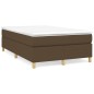 vidaXL Boxspringbett mit Matratze Dunkelbraun 120x190 cm Stoff vidaXL Boxspringbett mit Matratze Dunkelbraun 120x190 cm Stoff