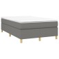 vidaXL Boxspringbett mit Matratze Dunkelgrau 120x190 cm Stoff vidaXL Boxspringbett mit Matratze Dunkelgrau 120x190 cm Stoff