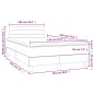 vidaXL Boxspringbett mit Matratze & LED Dunkelbraun 120x190 cm Stoff vidaXL Boxspringbett mit Matratze & LED Dunkelbraun 120x190 cm Stoff