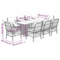 vidaXL 9-tlg. Garten-Essgruppe mit Kissen Beige Poly Rattan vidaXL 9-tlg. Garten-Essgruppe mit Kissen Beige Poly Rattan