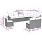 vidaXL 10-tlg. Garten-Sofagarnitur mit Kissen Braun Poly Rattan vidaXL 10-tlg. Garten-Sofagarnitur mit Kissen Braun Poly Rattan