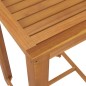 3-tlg. Gartenbar-Set mit Kissen Grau 3-tlg. Gartenbar-Set mit Kissen Grau
