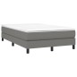 vidaXL Boxspringbett mit Matratze Dunkelgrau 120x190 cm Stoff vidaXL Boxspringbett mit Matratze Dunkelgrau 120x190 cm Stoff