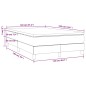 vidaXL Boxspringbett mit Matratze Dunkelgrau 120x190 cm Stoff vidaXL Boxspringbett mit Matratze Dunkelgrau 120x190 cm Stoff