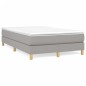 vidaXL Boxspringbett mit Matratze Hellgrau 120x190 cm Stoff vidaXL Boxspringbett mit Matratze Hellgrau 120x190 cm Stoff