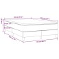vidaXL Boxspringbett mit Matratze Hellgrau 120x190 cm Stoff vidaXL Boxspringbett mit Matratze Hellgrau 120x190 cm Stoff