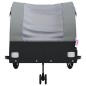 vidaXL Fahrradanhänger Schwarz und Grau 45 kg Eisen vidaXL Fahrradanhänger Schwarz und Grau 45 kg Eisen