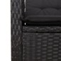 vidaXL 9-tlg. Garten-Essgruppe mit Kissen Schwarz Poly Rattan vidaXL 9-tlg. Garten-Essgruppe mit Kissen Schwarz Poly Rattan