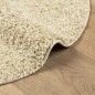 vidaXL Teppich Shaggy Hochflor Modern Golden Ø 240 cm vidaXL Teppich Shaggy Hochflor Modern Golden Ø 240 cm