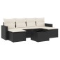 vidaXL 7-tlg. Garten-Sofagarnitur mit Kissen Schwarz Poly Rattan vidaXL 7-tlg. Garten-Sofagarnitur mit Kissen Schwarz Poly Rattan