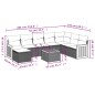 vidaXL 9-tlg. Garten-Sofagarnitur mit Kissen Schwarz Poly Rattan vidaXL 9-tlg. Garten-Sofagarnitur mit Kissen Schwarz Poly Rattan