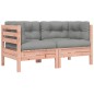 vidaXL Gartensofa mit Kissen und Hocker 2-Sitzer vidaXL Gartensofa mit Kissen und Hocker 2-Sitzer