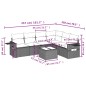 vidaXL 7-tlg. Garten-Sofagarnitur mit Kissen Schwarz Poly Rattan vidaXL 7-tlg. Garten-Sofagarnitur mit Kissen Schwarz Poly Rattan