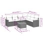 vidaXL 7-tlg. Garten-Sofagarnitur mit Kissen Schwarz Poly Rattan vidaXL 7-tlg. Garten-Sofagarnitur mit Kissen Schwarz Poly Rattan
