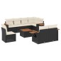 vidaXL 9-tlg. Garten-Sofagarnitur mit Kissen Schwarz Poly Rattan vidaXL 9-tlg. Garten-Sofagarnitur mit Kissen Schwarz Poly Rattan