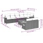 vidaXL 9-tlg. Garten-Sofagarnitur mit Kissen Schwarz Poly Rattan vidaXL 9-tlg. Garten-Sofagarnitur mit Kissen Schwarz Poly Rattan