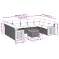 vidaXL 10-tlg. Garten-Sofagarnitur mit Kissen Schwarz Poly Rattan vidaXL 10-tlg. Garten-Sofagarnitur mit Kissen Schwarz Poly Rattan