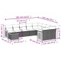 vidaXL 10-tlg. Garten-Sofagarnitur mit Kissen Schwarz Poly Rattan vidaXL 10-tlg. Garten-Sofagarnitur mit Kissen Schwarz Poly Rattan