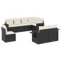 vidaXL 8-tlg. Garten-Sofagarnitur mit Kissen Schwarz Poly Rattan vidaXL 8-tlg. Garten-Sofagarnitur mit Kissen Schwarz Poly Rattan