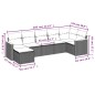vidaXL 7-tlg. Garten-Sofagarnitur mit Kissen Schwarz Poly Rattan vidaXL 7-tlg. Garten-Sofagarnitur mit Kissen Schwarz Poly Rattan