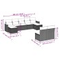 vidaXL 9-tlg. Garten-Sofagarnitur mit Kissen Schwarz Poly Rattan vidaXL 9-tlg. Garten-Sofagarnitur mit Kissen Schwarz Poly Rattan