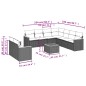 vidaXL 10-tlg. Garten-Sofagarnitur mit Kissen Schwarz Poly Rattan vidaXL 10-tlg. Garten-Sofagarnitur mit Kissen Schwarz Poly Rattan