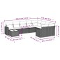 vidaXL 10-tlg. Garten-Sofagarnitur mit Kissen Schwarz Poly Rattan vidaXL 10-tlg. Garten-Sofagarnitur mit Kissen Schwarz Poly Rattan