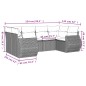 vidaXL 6-tlg. Garten-Sofagarnitur mit Kissen Schwarz Poly Rattan vidaXL 6-tlg. Garten-Sofagarnitur mit Kissen Schwarz Poly Rattan