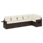 vidaXL 6-tlg. Garten-Sofagarnitur mit Kissen Braun Poly Rattan vidaXL 6-tlg. Garten-Sofagarnitur mit Kissen Braun Poly Rattan