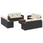 vidaXL 13-tlg. Garten-Sofagarnitur mit Kissen Schwarz Poly Rattan vidaXL 13-tlg. Garten-Sofagarnitur mit Kissen Schwarz Poly Rattan