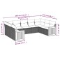 vidaXL 9-tlg. Garten-Sofagarnitur mit Kissen Schwarz Poly Rattan vidaXL 9-tlg. Garten-Sofagarnitur mit Kissen Schwarz Poly Rattan