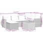 vidaXL 7-tlg. Garten-Sofagarnitur mit Kissen Schwarz Poly Rattan vidaXL 7-tlg. Garten-Sofagarnitur mit Kissen Schwarz Poly Rattan