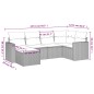 vidaXL 6-tlg. Garten-Sofagarnitur mit Kissen Braun Poly Rattan vidaXL 6-tlg. Garten-Sofagarnitur mit Kissen Braun Poly Rattan