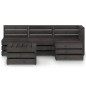 vidaXL 5-tlg. Garten-Lounge-Set Grau Imprägniertes Kiefernholz vidaXL 5-tlg. Garten-Lounge-Set Grau Imprägniertes Kiefernholz