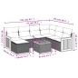 vidaXL 8-tlg. Garten-Sofagarnitur mit Kissen Schwarz Poly Rattan vidaXL 8-tlg. Garten-Sofagarnitur mit Kissen Schwarz Poly Rattan