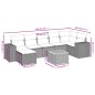 vidaXL 8-tlg. Garten-Sofagarnitur mit Kissen Schwarz Poly Rattan vidaXL 8-tlg. Garten-Sofagarnitur mit Kissen Schwarz Poly Rattan
