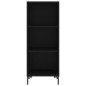 vidaXL Highboard Schwarz 34,5x34x180 cm Holzwerkstoff vidaXL Highboard Schwarz 34,5x34x180 cm Holzwerkstoff