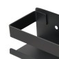 vidaXL Duschablage Mattschwarz 23x6,5x6 cm Gebürsteter Edelstahl 304 vidaXL Duschablage Mattschwarz 23x6,5x6 cm Gebürsteter Edelstahl 304