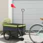 vidaXL Fahrradanhänger Schwarz und Grün 30 kg Eisen vidaXL Fahrradanhänger Schwarz und Grün 30 kg Eisen