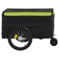 vidaXL Fahrradanhänger Schwarz und Grün 30 kg Eisen vidaXL Fahrradanhänger Schwarz und Grün 30 kg Eisen