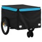 vidaXL Fahrradanhänger Schwarz und Blau 30 kg Eisen vidaXL Fahrradanhänger Schwarz und Blau 30 kg Eisen