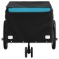 vidaXL Fahrradanhänger Schwarz und Blau 30 kg Eisen vidaXL Fahrradanhänger Schwarz und Blau 30 kg Eisen