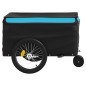 vidaXL Fahrradanhänger Schwarz und Blau 30 kg Eisen vidaXL Fahrradanhänger Schwarz und Blau 30 kg Eisen
