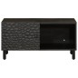 vidaXL Couchtisch Schwarz 80x50x40 cm Massivholz Mango vidaXL Couchtisch Schwarz 80x50x40 cm Massivholz Mango