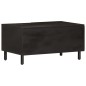 vidaXL Couchtisch Schwarz 80x50x40 cm Massivholz Mango vidaXL Couchtisch Schwarz 80x50x40 cm Massivholz Mango